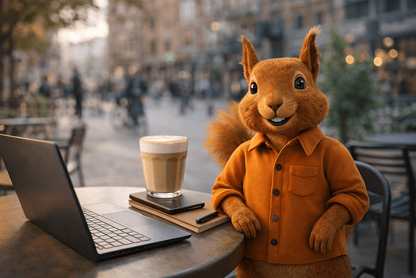 Asbjorn Cafe Laptop Latte